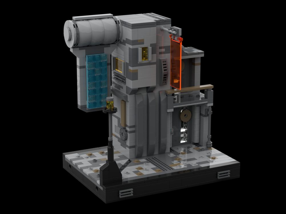 Lego Modular Coruscant Part 1 (Apartment Block Corner)