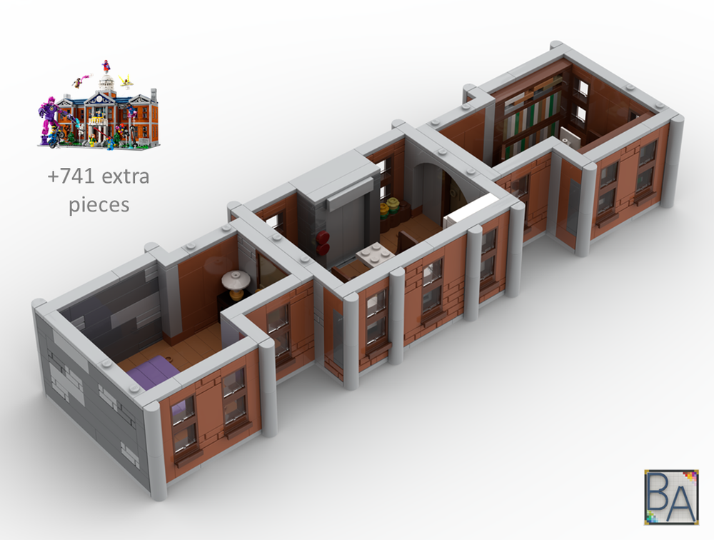 Lego X Mansion Xtra Floor (with Interior)