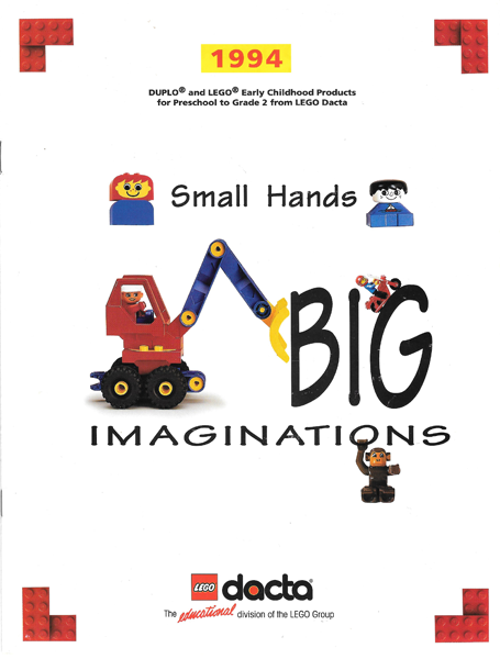 Lego 1994 Large US Dacta Preschool (Small Hands BIG IMAGINATIONS)