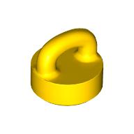 Lego Tile Round 1 x 1 Special with Clip-Bar / Yellow