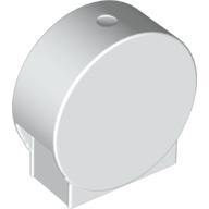 Lego Duplo Brick 1 x 3 x 2 Round Top / White
