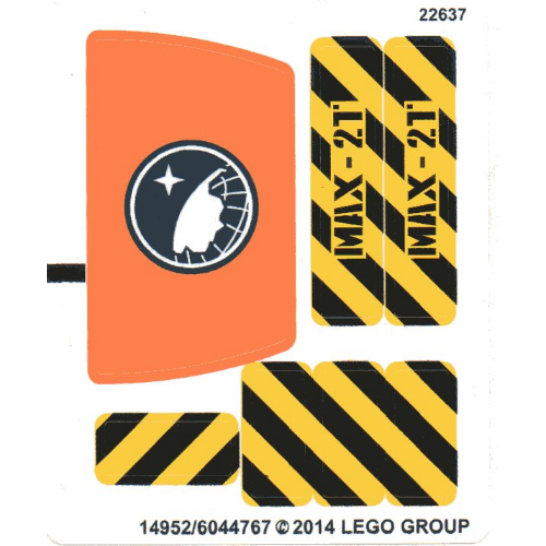 Lego Sticker Sheet for Set 60033-1 / [No Color/Any Color]