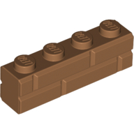 Lego Brick Special 1 x 4 with Masonry Brick Profile