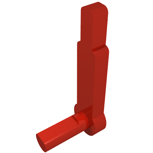 Lego Train Level Crossing Gate Type 1, Handle / Red