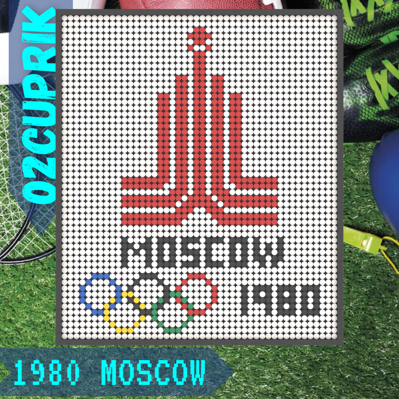 Lego Moscow 1980 Olympic Poster