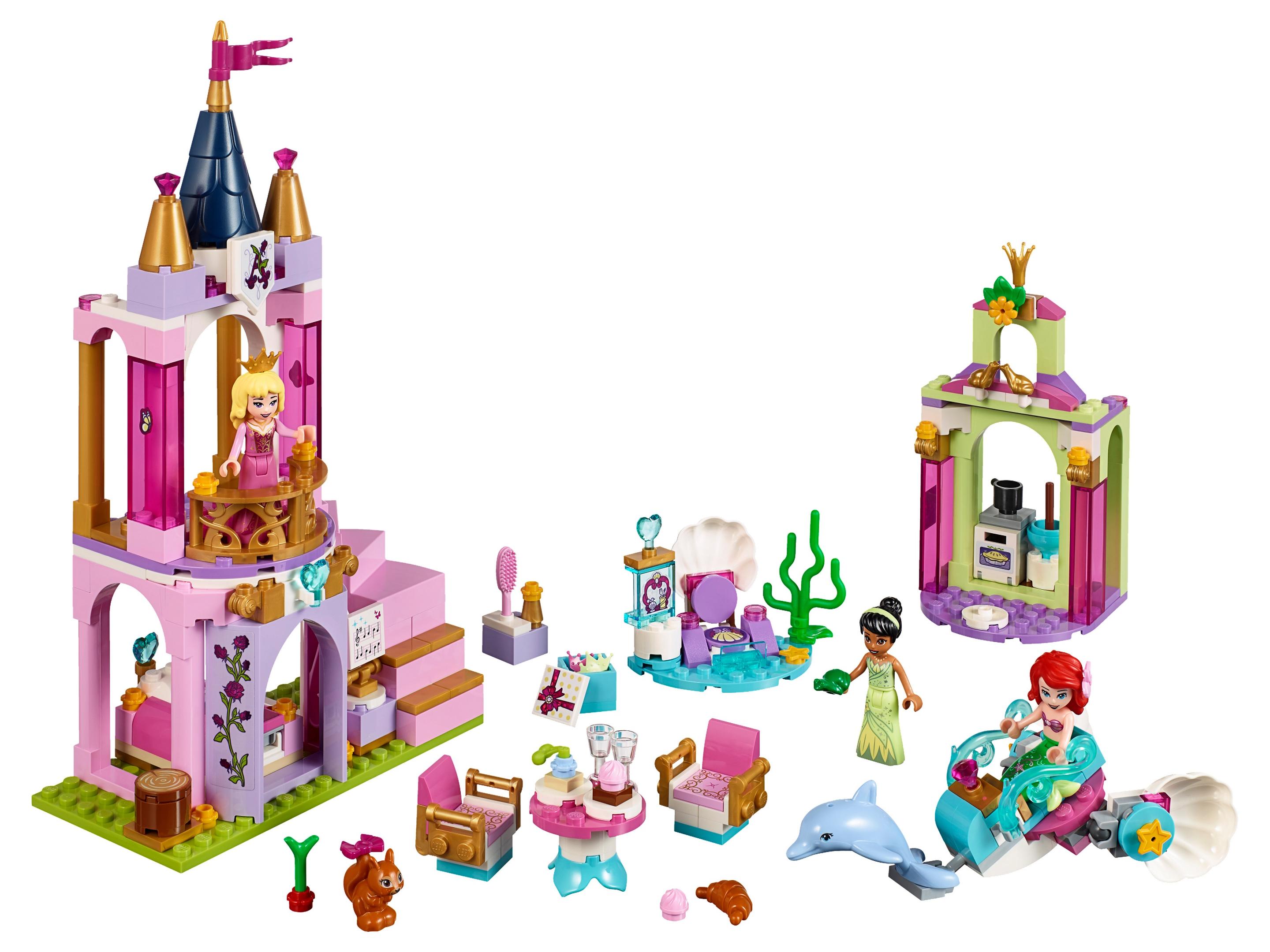 Lego Ariel, Aurora, and Tiana's Royal Celebration