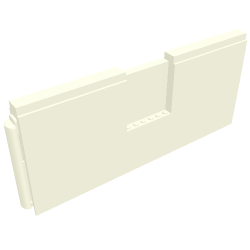Lego BYGGLEK Side Panel, 32 x 10 x 2, 6 x 6 x 1 Cutout / White