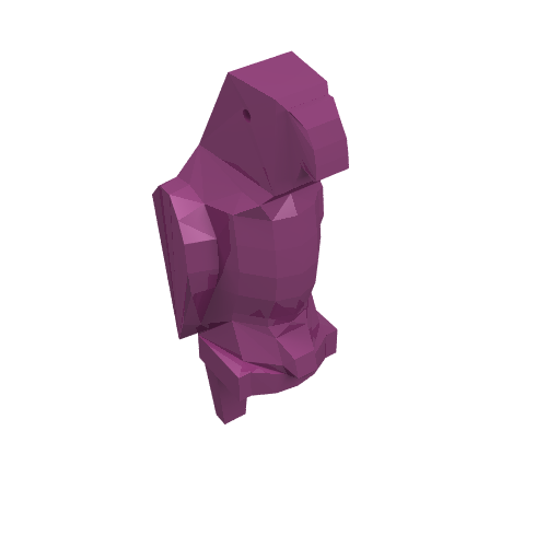 Lego Animal, Bird, Parrot [Plain] / Magenta