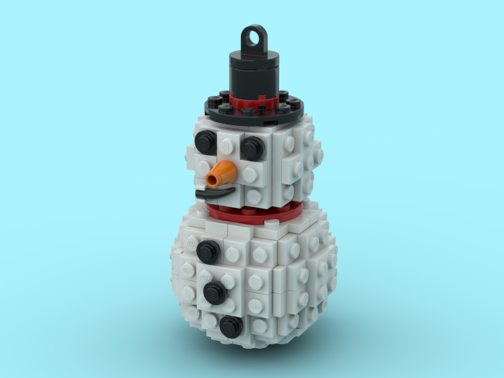 Lego Snowman Ornament