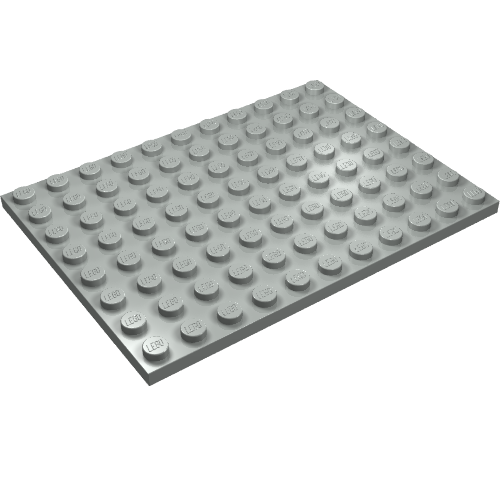 Lego Plate 8 x 11 / Light Gray
