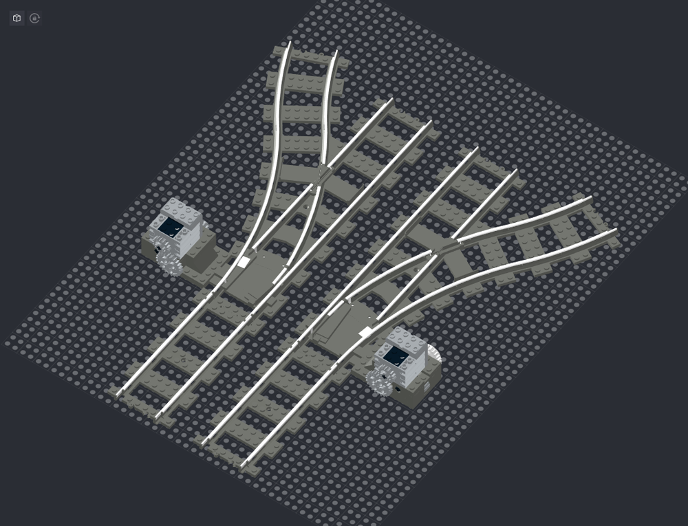 Lego 9v Motored Switch Points Left & Right