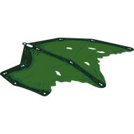 Lego Wing, Large, Left with Dark Green Print