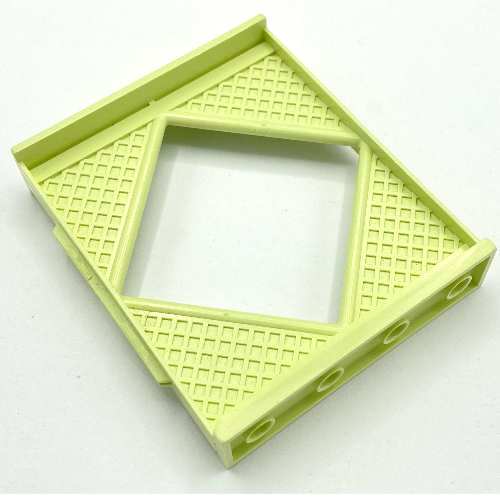 Lego Scala, Building, Wall, Diamond Shaped Window 8 x 2 x 8 / Light Lime