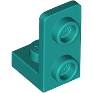 Lego Bracket 1 x 1 - 1 x 2 Inverted / Dark Turquoise