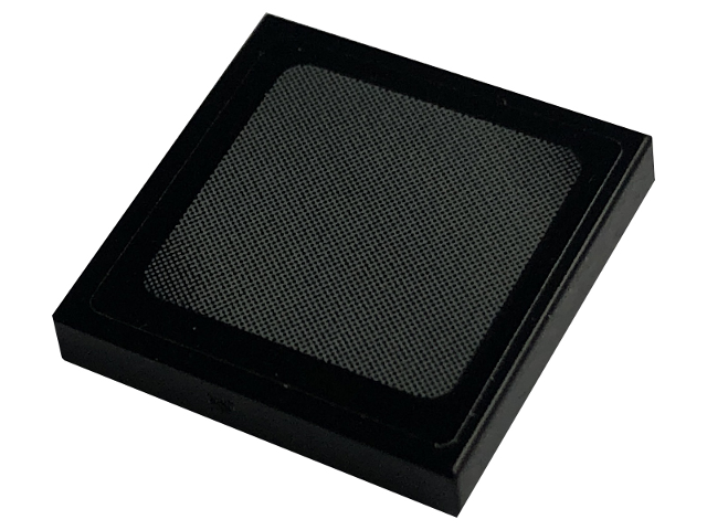 Lego Tile 2 x 2 with Vehicle Mirror Square with Rounded Corners Pattern (Sticker) - Set 42129 / Black