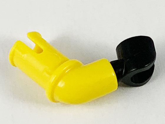 Lego Arm with Technic Pin with Black Hand