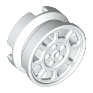 Lego Wheel 11 x 6 with 8 Spokes / White
