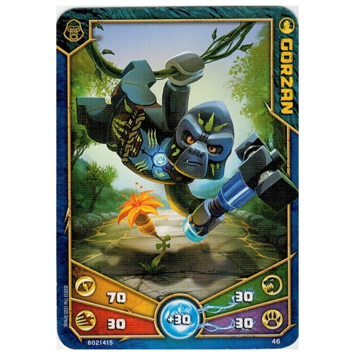 Lego Trading Card, Legends of Chima Deck #1: 46 [Gorzan]