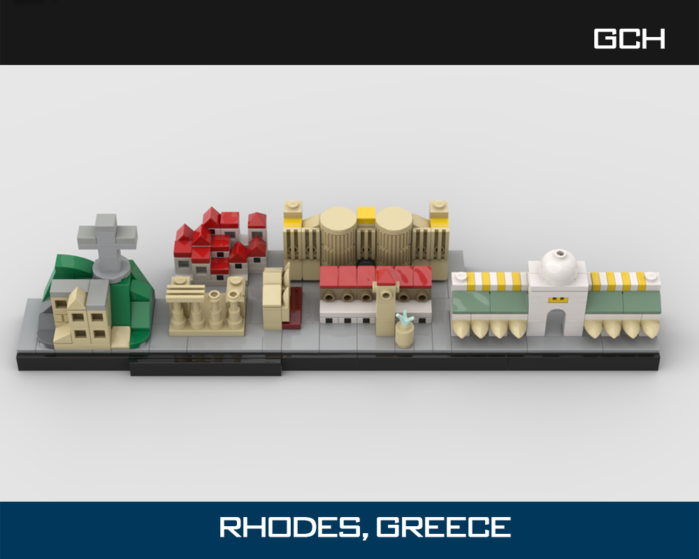 Lego Architecture Rhodes Greece Skyline