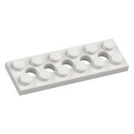Lego Technic Plate 2 x 6 [5 Holes] / White