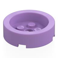Lego Brick Round 4 x 4 with Recessed Center / Medium Lavender