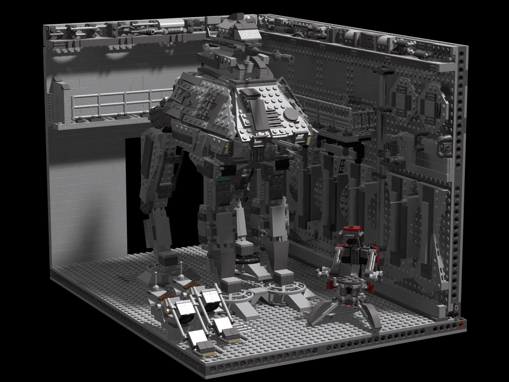Lego Diorama AT-AP In Base