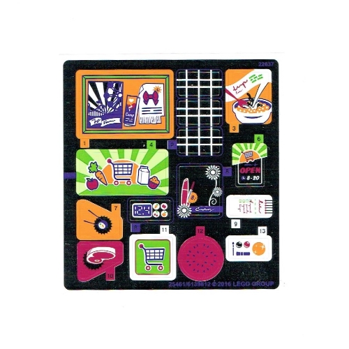 Lego Sticker Sheet for Set 41118-1