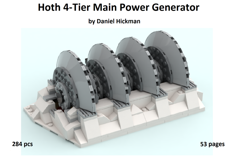 Lego Hoth 4-Tier Main Power Generator