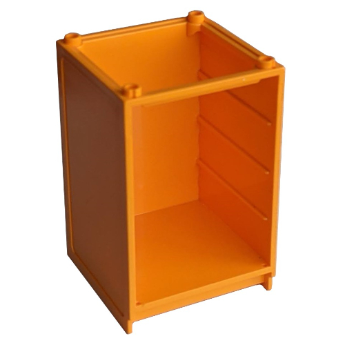 Lego Scala, Cupboard / Dresser 6 x 6 x 7 2/3 without Top / Medium Orange