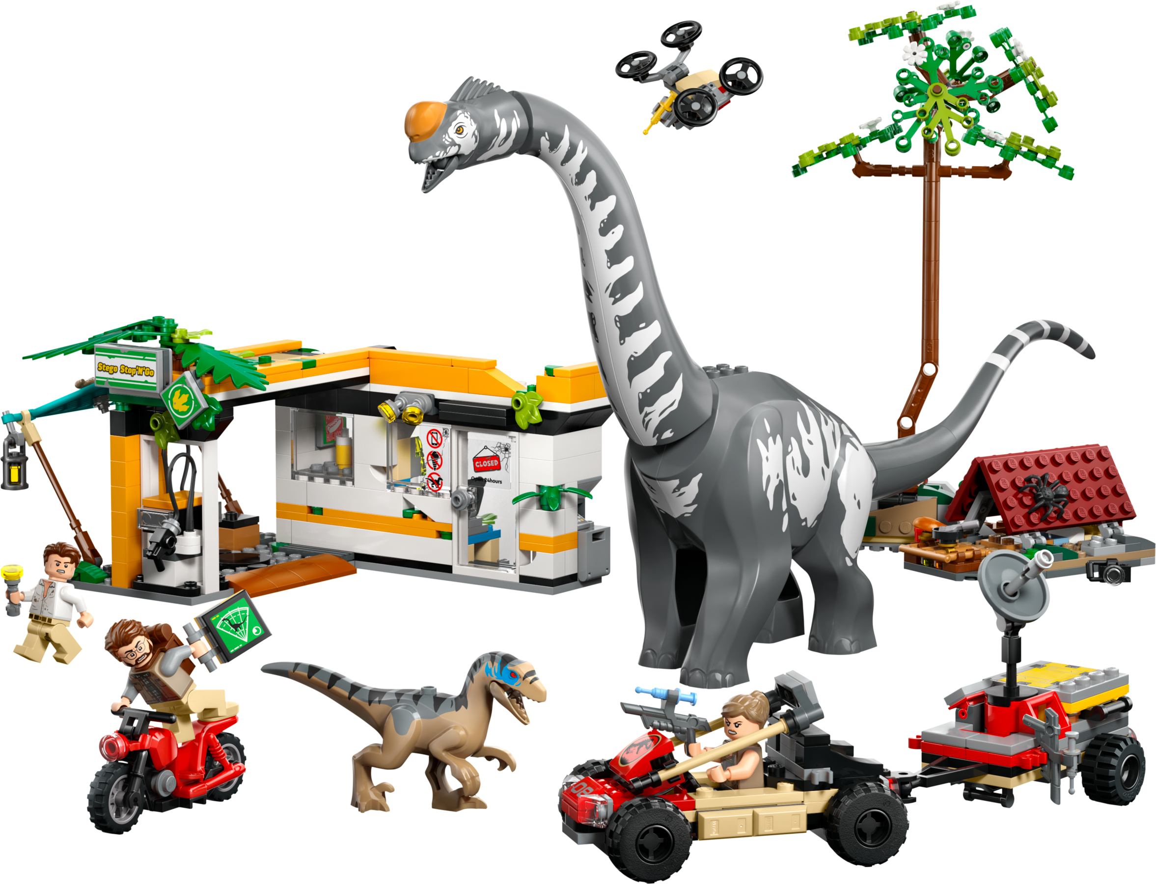 Lego Raptor & Titanosaurus Tracking Mission
