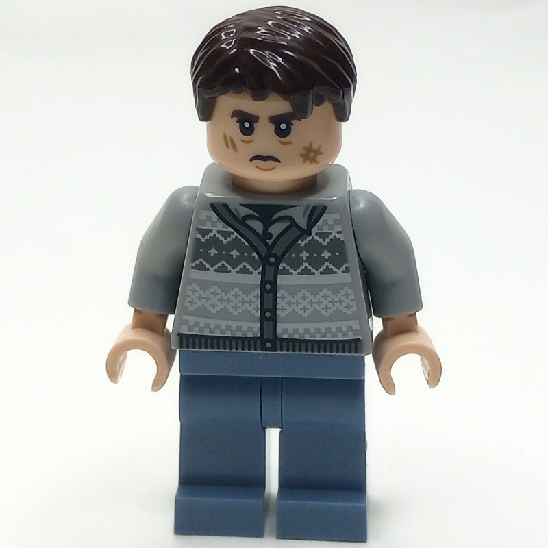 Lego Neville Longbottom, Light Bluish Gray Sweater, Sand Blue Legs