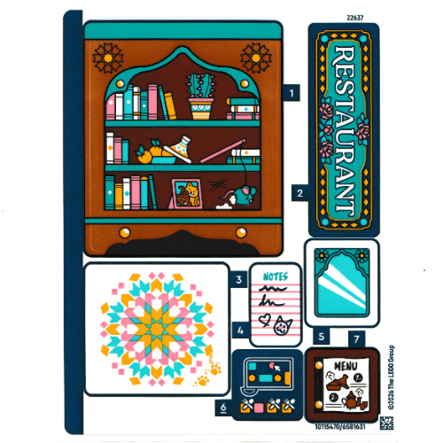 Lego Sticker Sheet for Set 42691-1 / [No Color/Any Color]