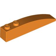 Lego Brick Curved 6 x 1 / Orange