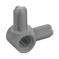 Lego Technic Pin Connector Hub with 2 Perpendicular Axles / Light Bluish Gray