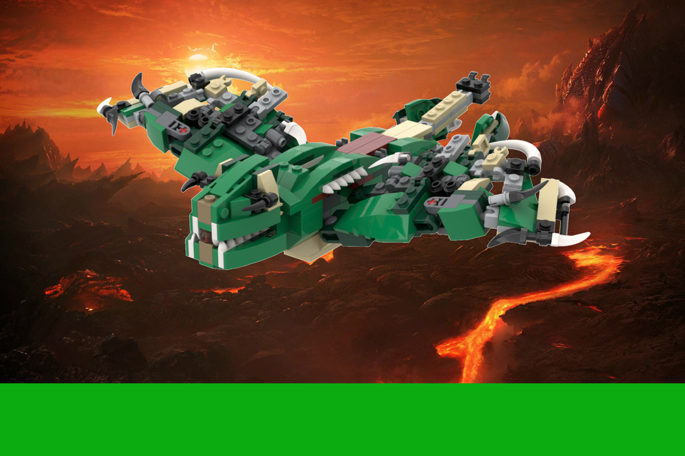 Lego 2x 31058 Wyvern Dragon Alternate Build