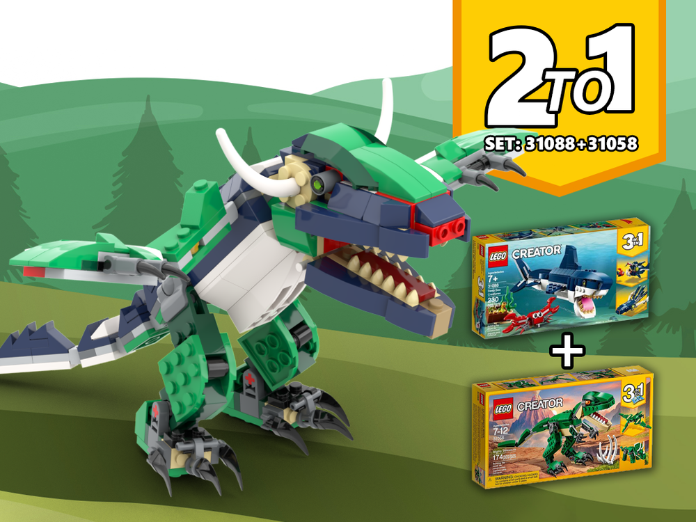 Lego Dragon alternative build 31088 + 31058