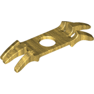 Lego Minifig Neckwear Shoulder Pads with Spikes / Pearl Gold