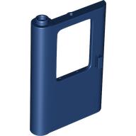 Lego Door 1 x 4 x 5 Train Left - Thick Support Bottom / Dark Blue