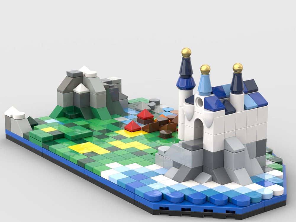 Lego Miniature Medieval Landscape