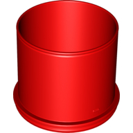 Lego Duplo Ball Tube Straight / Red