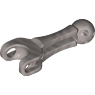 Lego Large Figure Skeletal, Limb with Ball Joint and Ball Socket, Rounded Beam / Flat Silver