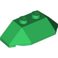 Lego Brick Wedged, Sloped 45° 2 x 4 Triple / Green
