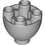 Lego Brick Round 2 x 2 x 1 1/3 Inverted / Light Bluish Gray