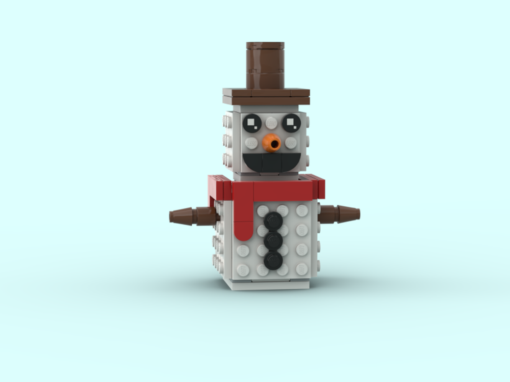 Lego Advent Build #2- Snowman Ornament