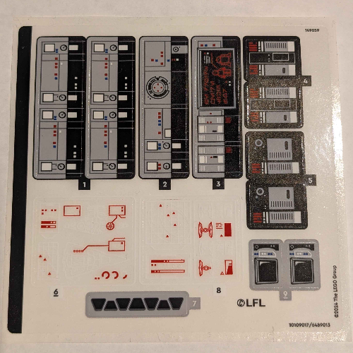 Lego Sticker Sheet for Set 75394-1 / [No Color/Any Color]