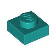 Lego Plate 1 x 1 / Dark Turquoise
