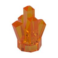 Lego Rock 1 x 1 Crystal 5 Point / Trans-Orange