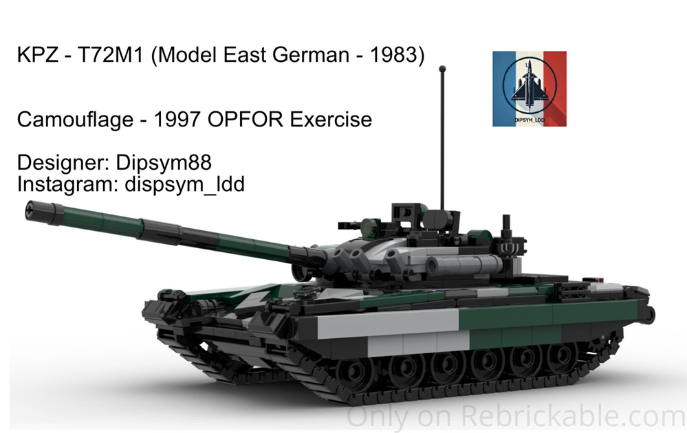 Lego KPZ T-72M1 (Model East Germany 1983)