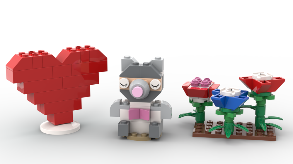 Lego 11021 Teddy bear and heart