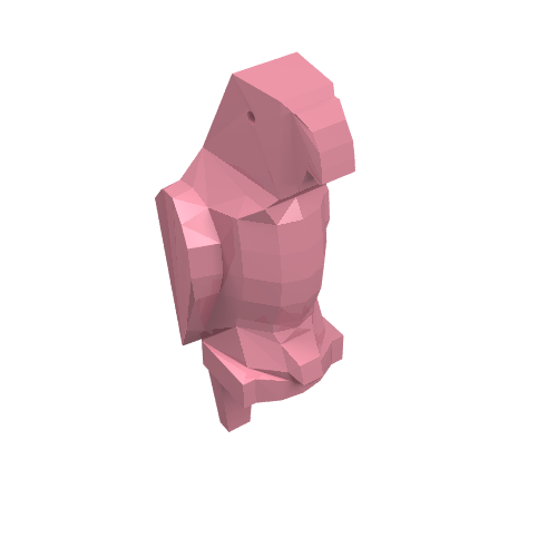 Lego Animal, Bird, Parrot [Plain] / Pink